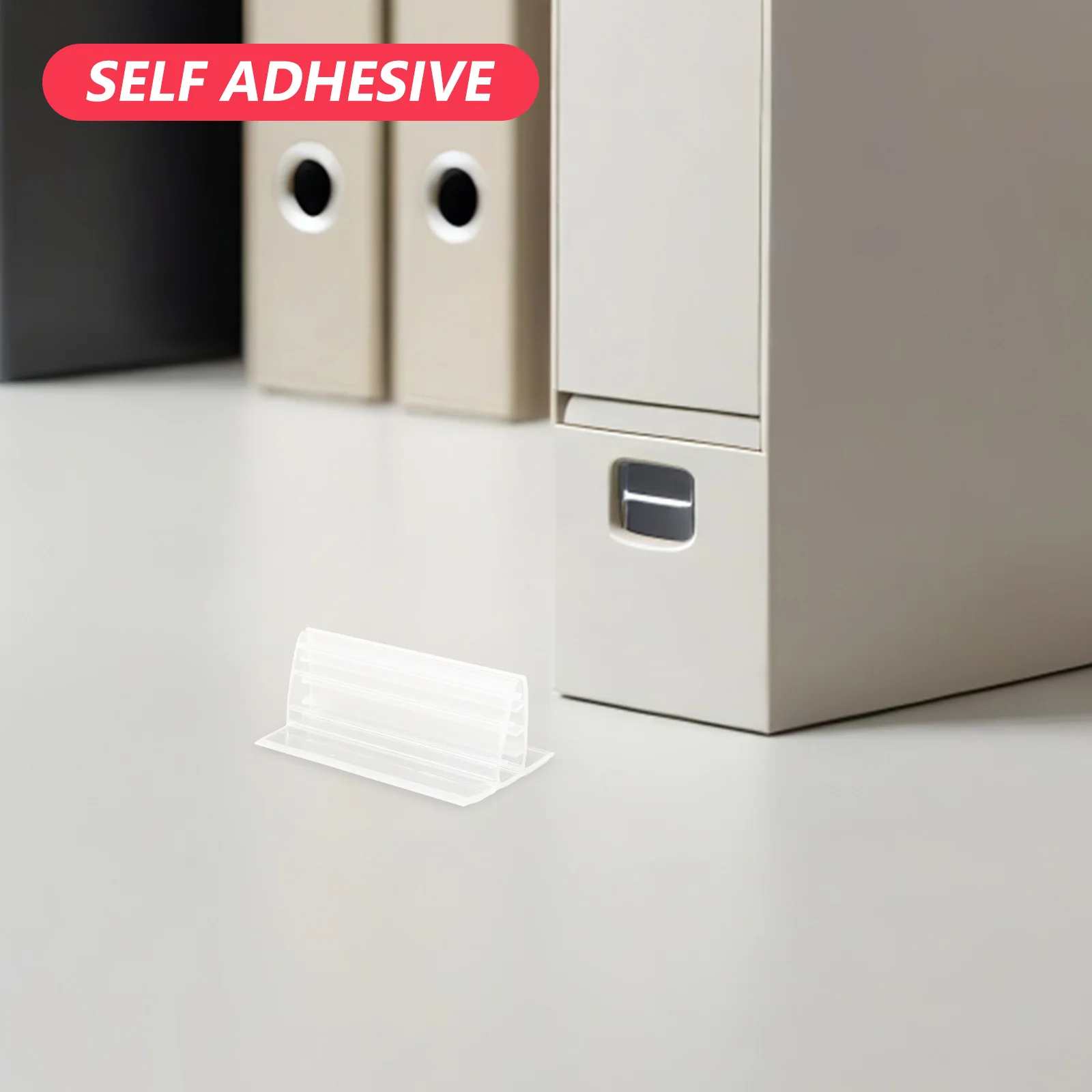 24 قطعة من حاملي الملصقات البلاستيكية ذاتية اللصق، حامل بطاقات شفافة لبطاقات العمل، حامل علامة الاسم، مشابك ملصقات السعر #6