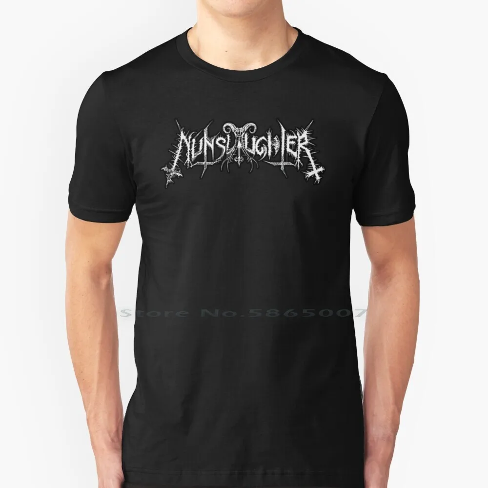 Nunslaughter 100% Cotton T Shirt Nunslaughter Deicide Band Melodic Metal Morgoth Band Arghoslent Goreaphobia Ace Ventura