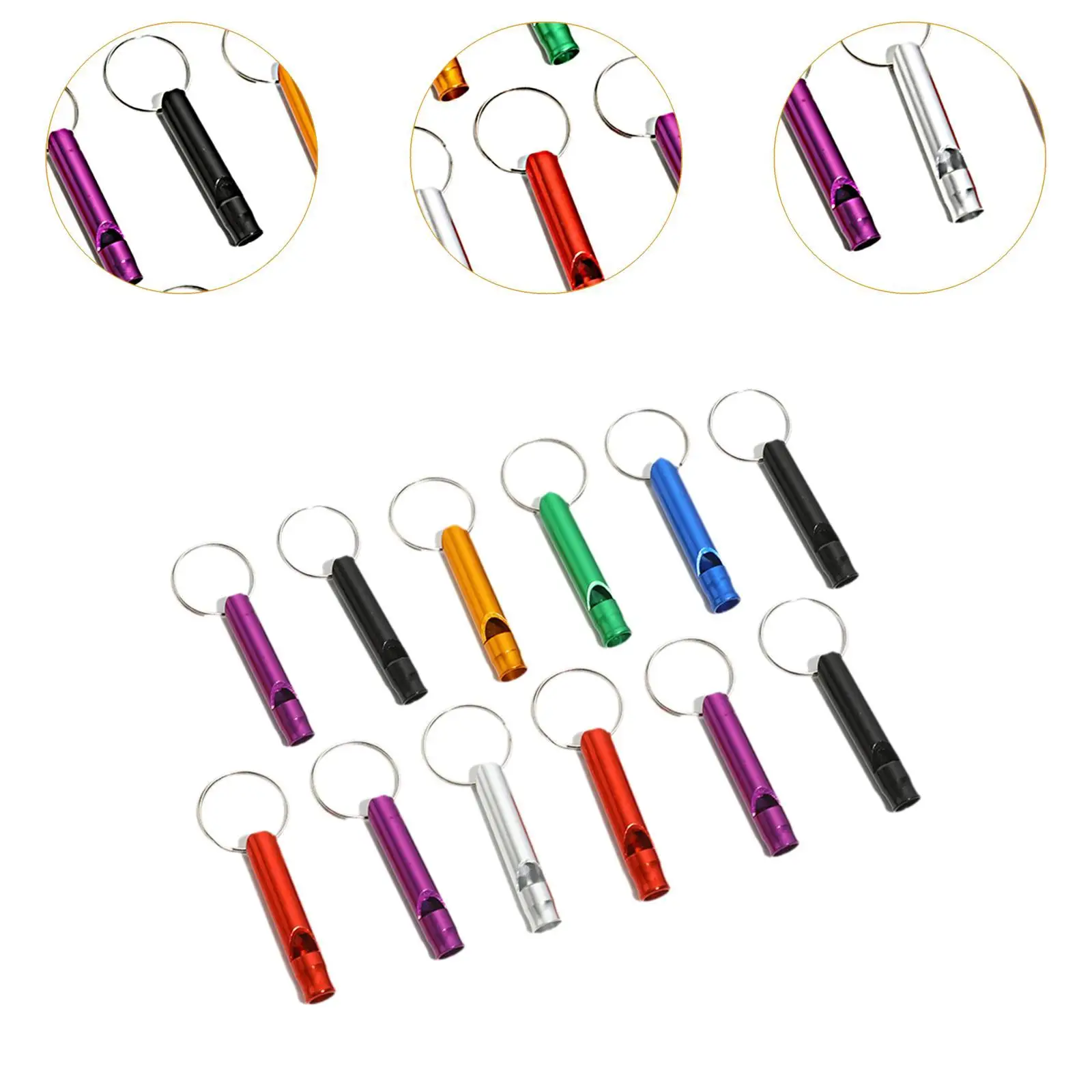 12x Camping Hiking Survival Whistles Dog Training Whistles for Hiking Sports