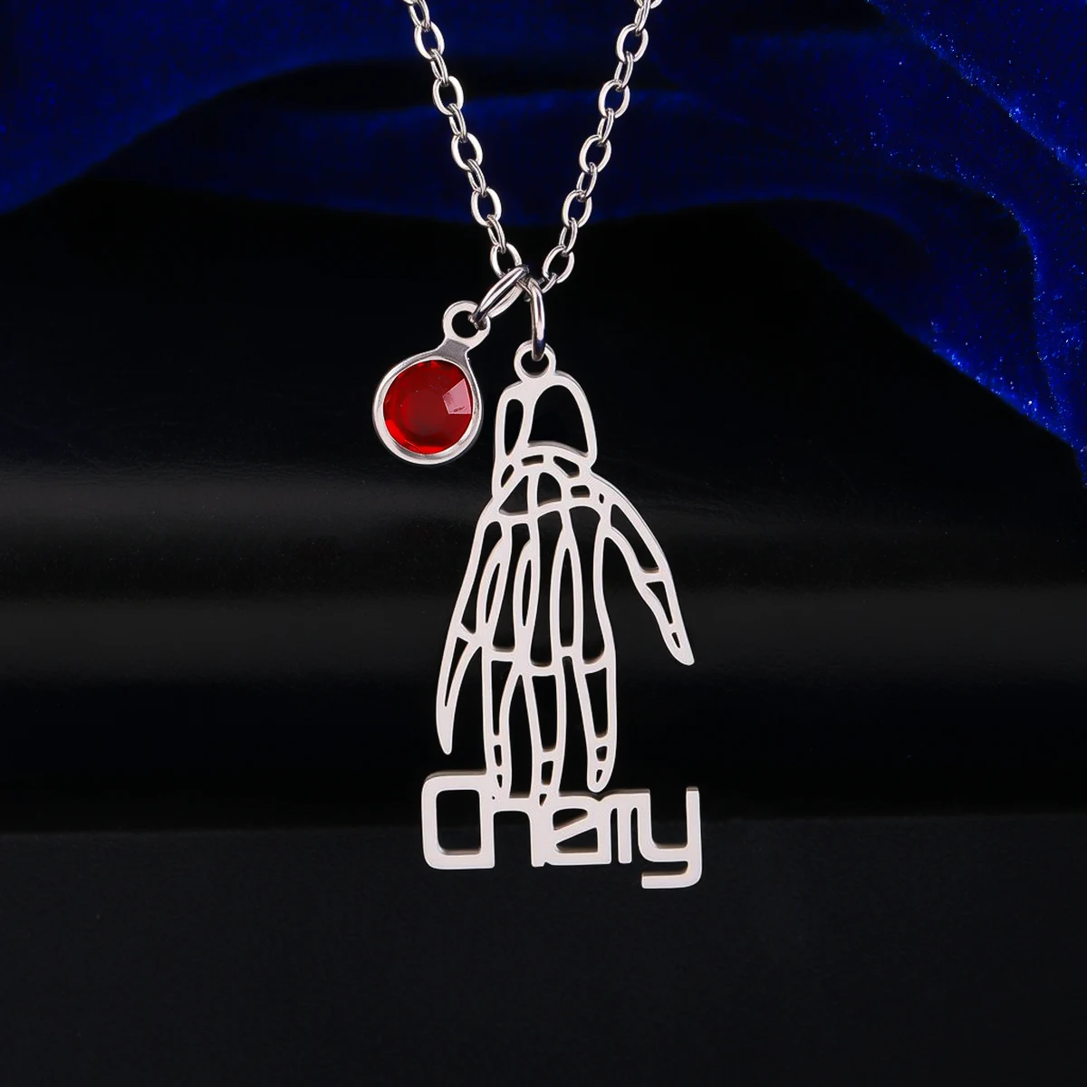 

Персонализированное имя на заказ, хип-хоп, панк, скелет, ручной кулон, ожерелье для женщин и мужчин, ювелирные изделия из нержавеющей стали на Хэллоуин