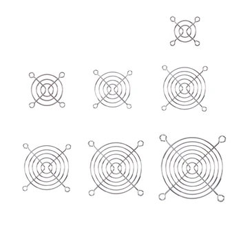 Rejilla de ventilador de refrigeración de escritorio, Protector de dedo, cubierta de protección, 40mm, 50mm, 60mm, 70mm, 80mm, 90mm, 120mm, 5 piezas