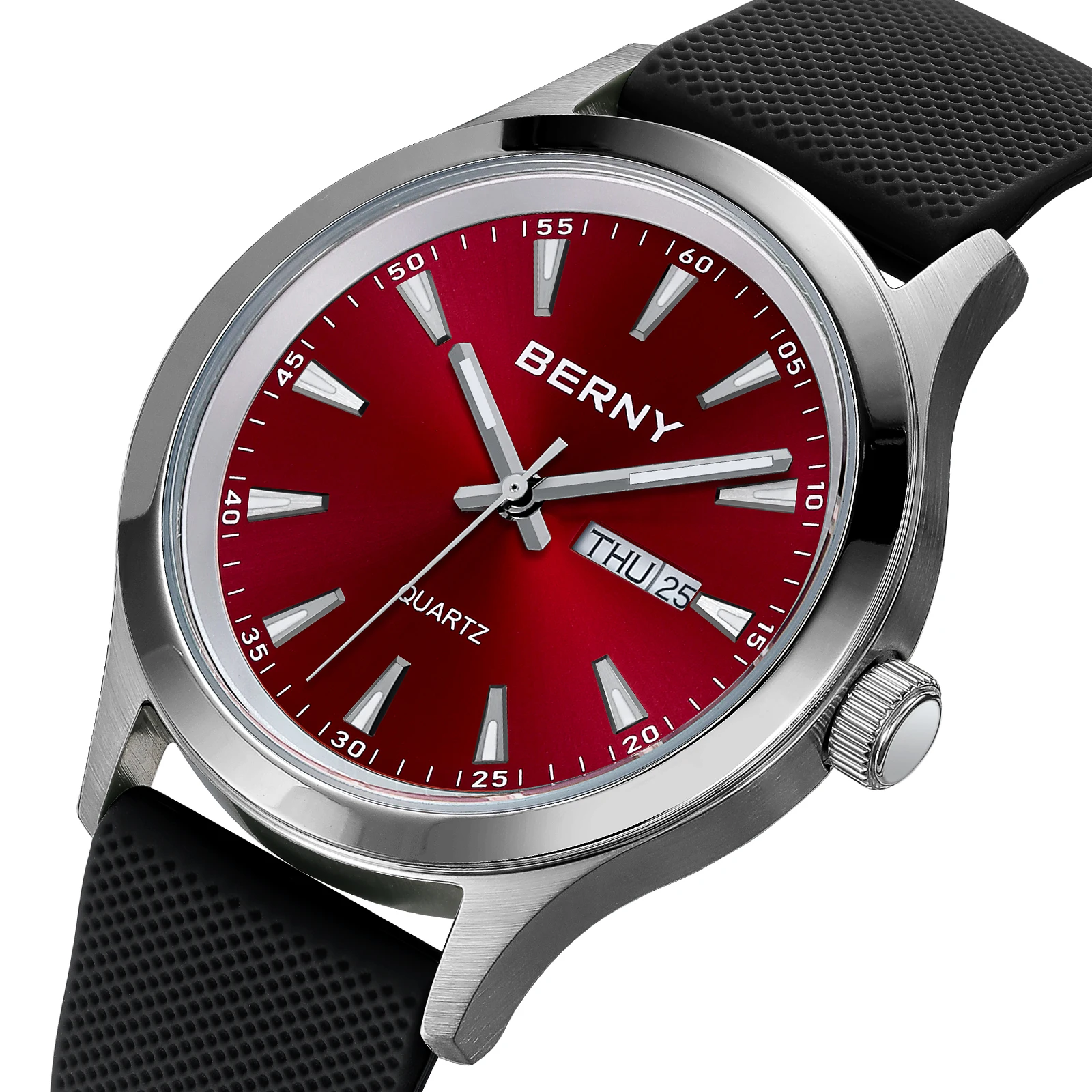 BERNY Men Watch Luminous Week Date Calendar Quartz watches for Men 