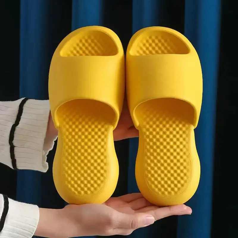 2025 Women Thick Platform Slippers Summer Beach Eva Soft Sole Slide Sandals Leisure Men Ladies Indoor Bathroom Anti-slip Shoes