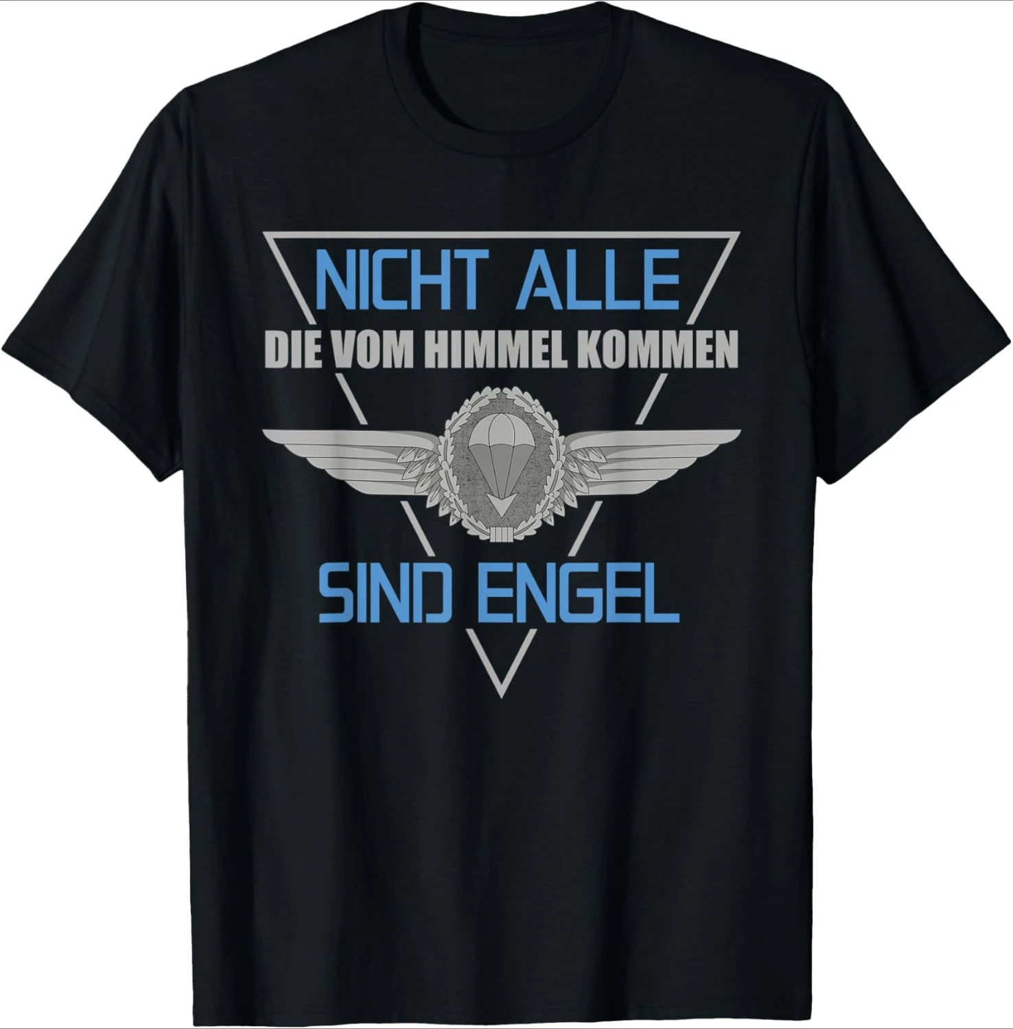 Fallschirmjäger  Paratrooper Luftlandedivision design-100%cotton summer O-neck short sleeve casual printed men's T-shirt.
