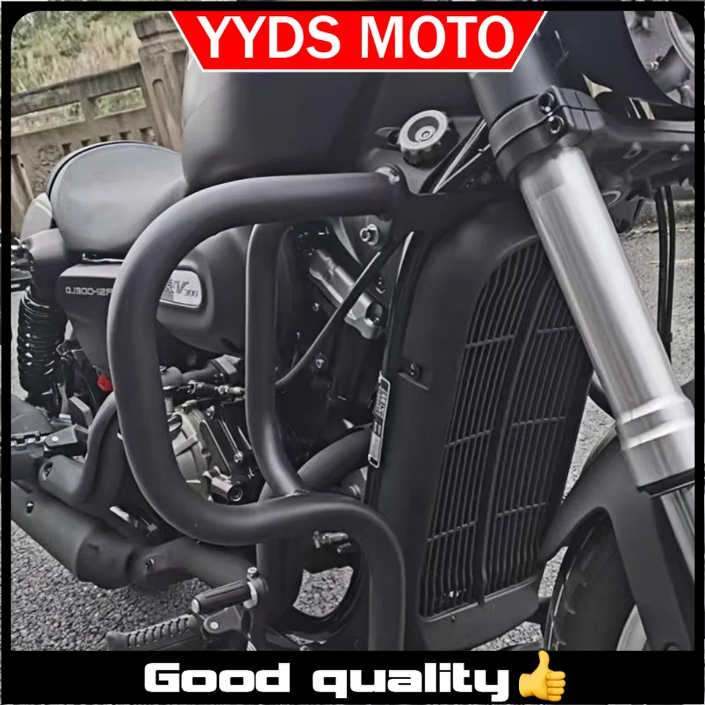 【Good quality】Applicable for QJMOTOR flash 300 SRV300 motorcycle modified bumper front guard bar anti-fall bar