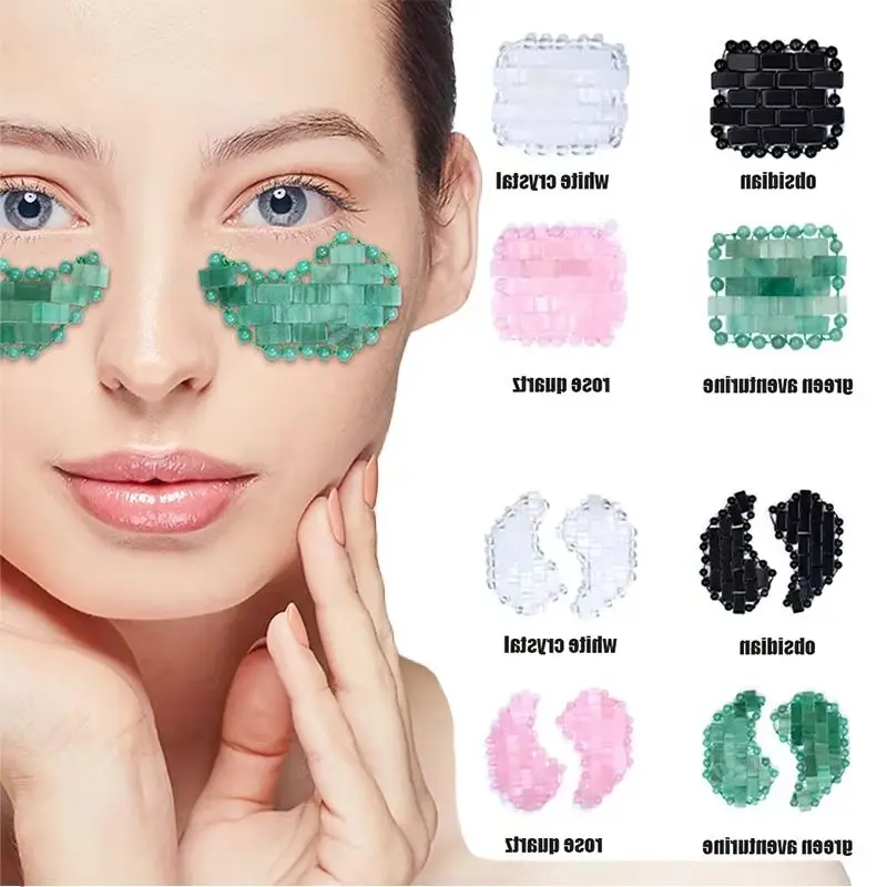 

Cooling Eye Mask Natural Jade Mini Crystal Eye Mask For Relieve Eye Fatigue Cold Therapy Facial Lifting Skin Care Beauty Tool