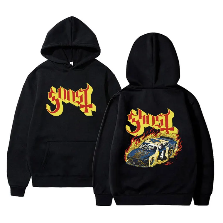 

Rock Ghost Band Double Sided Print Hoodie Men Women Fashion Vintage Clothes Men's Gothic Punk Sweatshirt Male Oversized Hoodies