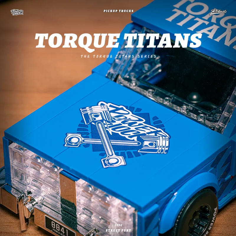 Techniced MOC Retro Pickup Truck Building Blocks Classic Speed Car Model Decorazione del desktop Puzzle in mattoni Giocattoli Regalo per il regalo del capretto