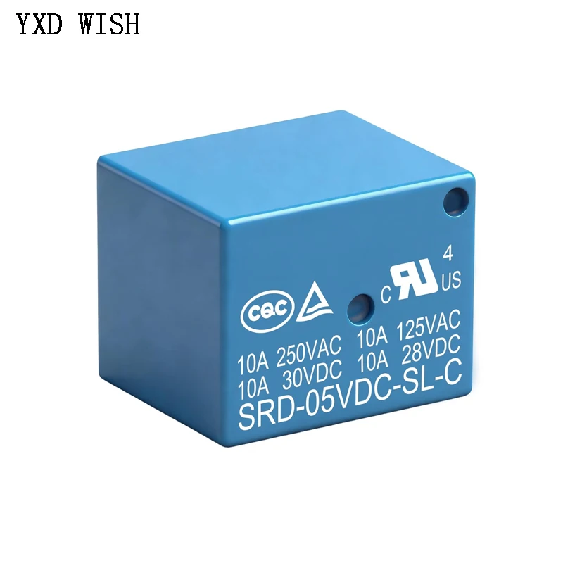10 PCS Mini 5 Pins SRD-05VDC-SL-C SRD-12VDC-SL-C SRD-24VDC-SL-C Relais Rele Relay 10A 5V 12V 24V DC