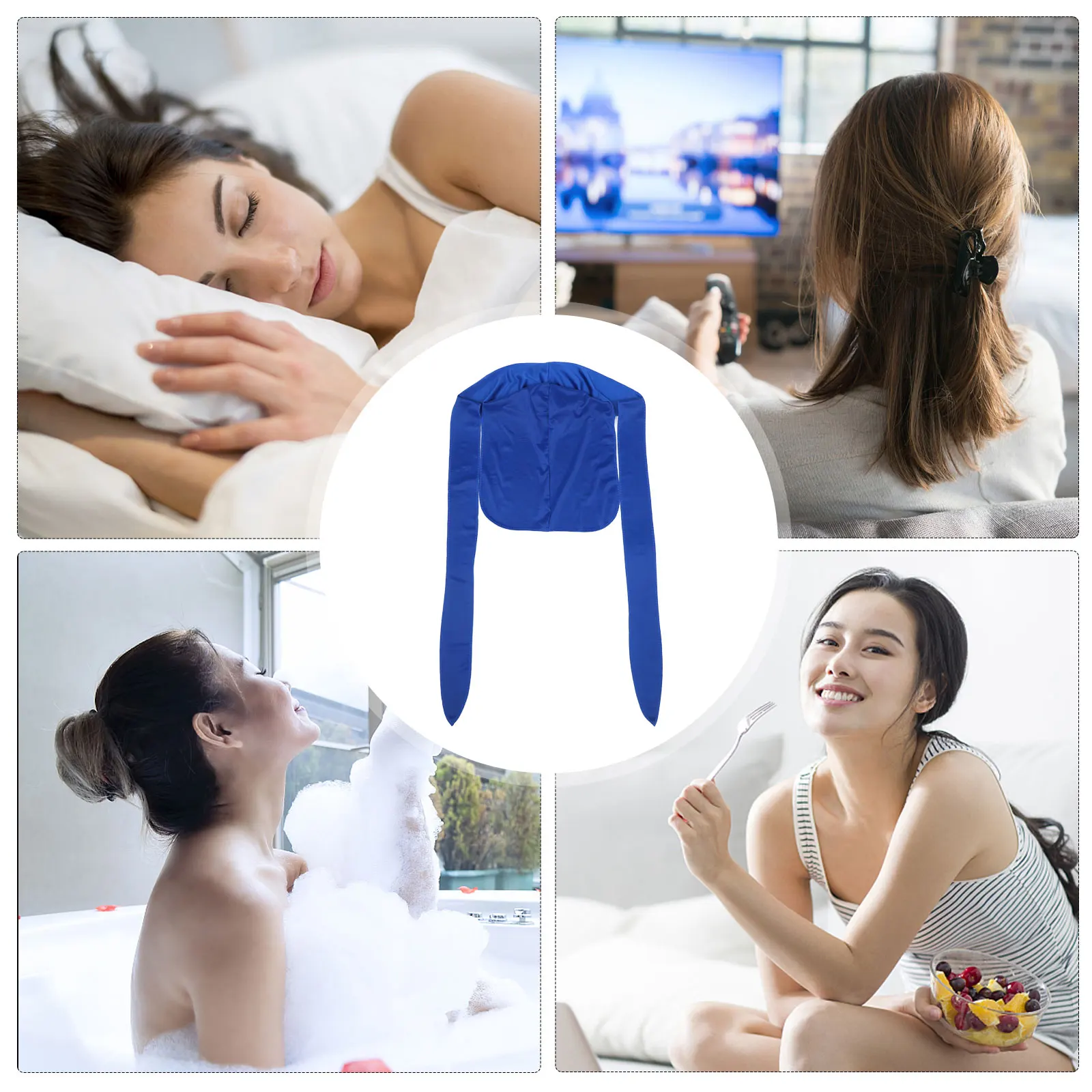 

Premium Long Strap Long Tail Durag Wrap Headscarf Waves Hat Elastic Wide Band Breathable Durable Hair Accessory For Men Women