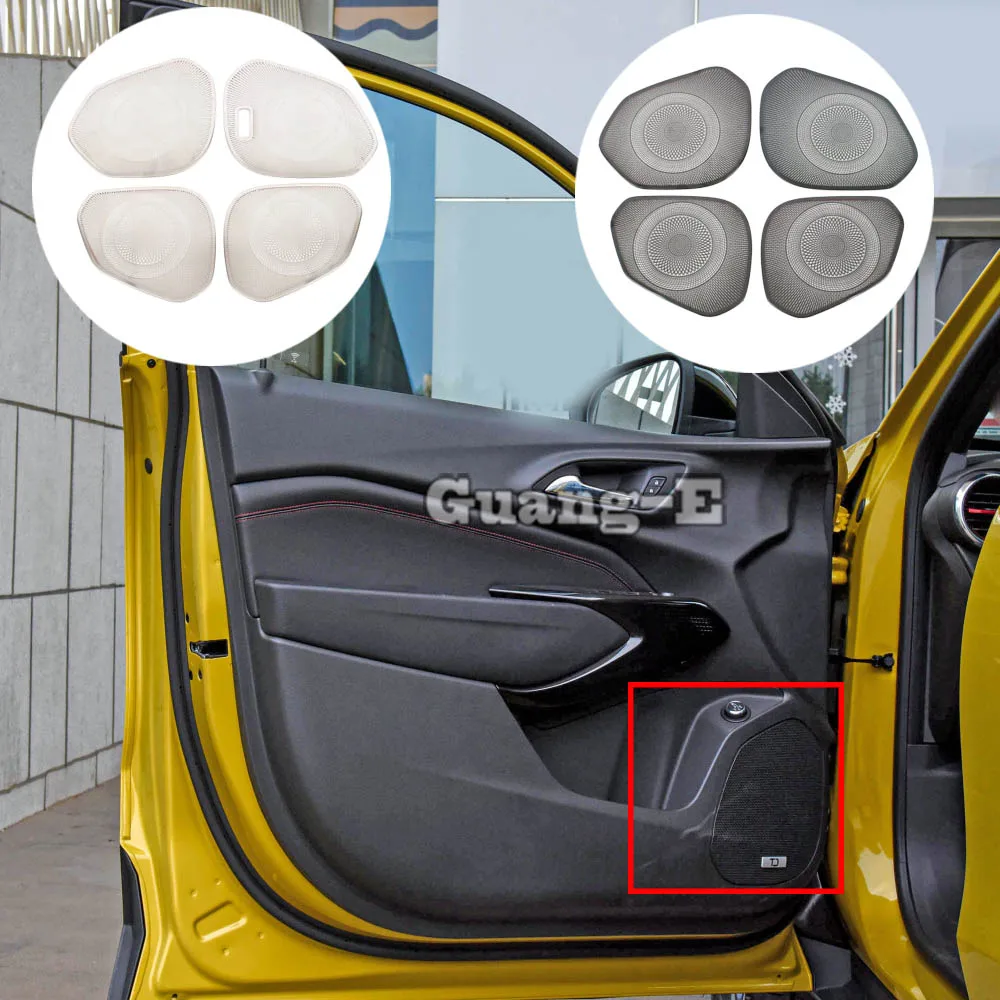 

For Chevrolet Trax Seeker 2022 2023 2024+ Door Audio Speaker Ring Cover Frame Trim Stainless Steel Interior Accessories