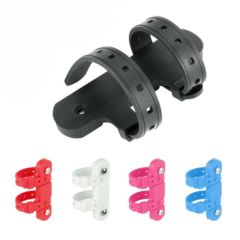 Bicycle Water Bottle Holder Silicone Strap Without Screw Holes Installed Kettle Frame Fixation Multi Location Motorcycle Parts