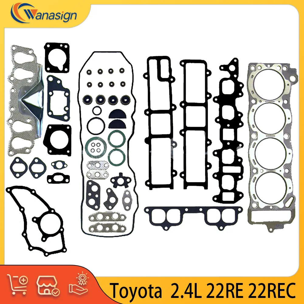 ENGINE PARTS Cylinder Head Gasket Set For Toyota 4Runner Pickup 2.4L L4 GAS SOHC 2.4 L 22RE 22REC 1985-1995