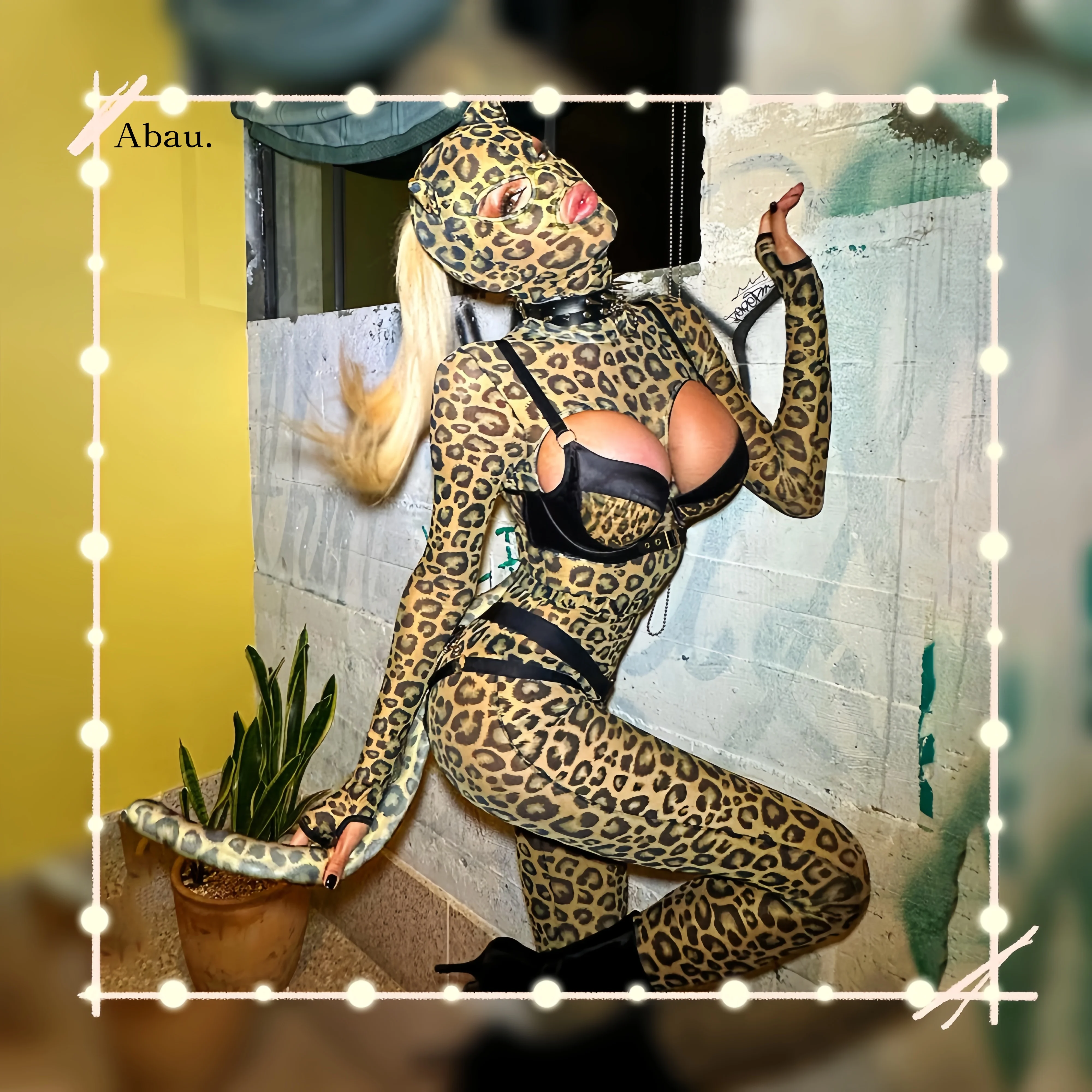 

Сексуальная одежда, женское нижнее белье, горячий косплей, леопардовый комплект со штанами и длинными рукавами, фетиш-костюм для вечеринки с комплектом головных уборов