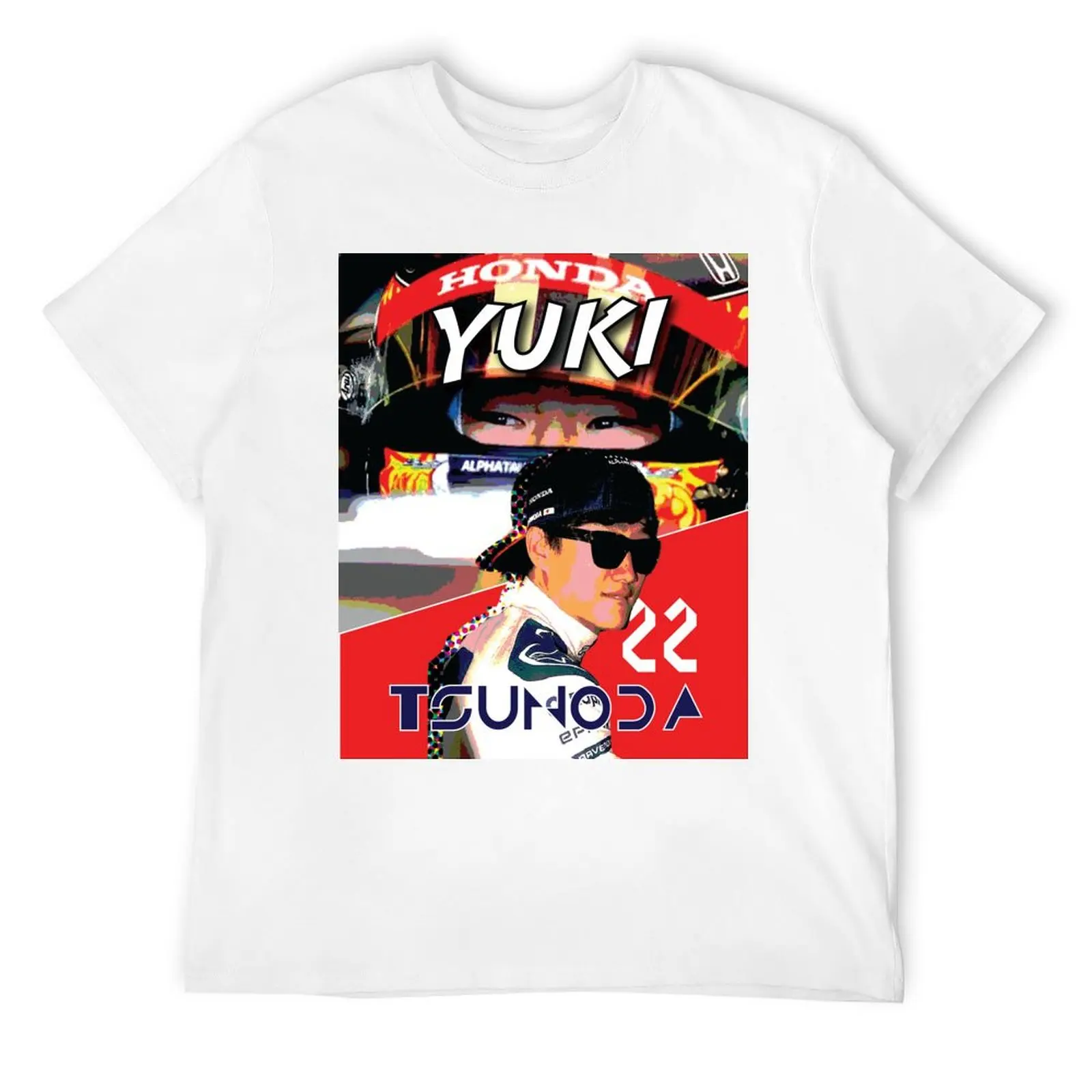 yuki tsunoda T-Shirt oversized t shirt customs valentines clothes graphic shirts T-shirts for men cotton