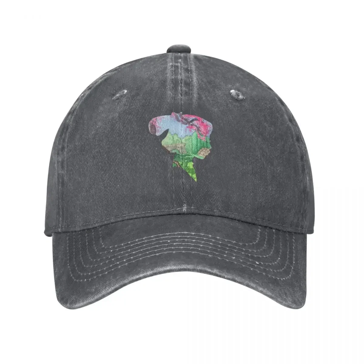 

Watercolor Silhouette Mulan Garden Baseball Cap designer cap Golf Snap Back Hat dad hat Man Women's