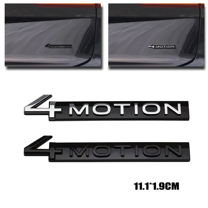 Pegatina ABS de alta calidad para coche, insignia para maletero de coche con logotipo de 4 modos, calcomanías para Volkswagen Tiguan Santana CC Passat Talagon Golf R Touareg