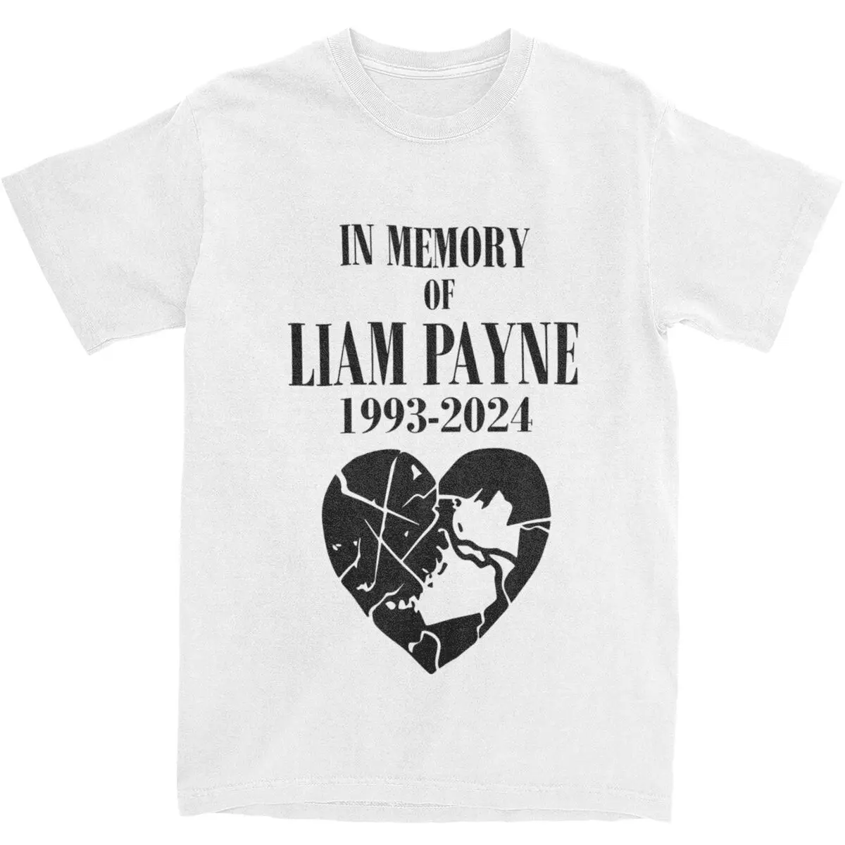 Man T-Shirt Liam Payne Memory 1993-2024 T Shirts Harajuku Summer Tees Vintage Pattern Cotton Clothes Plus Size 6XL