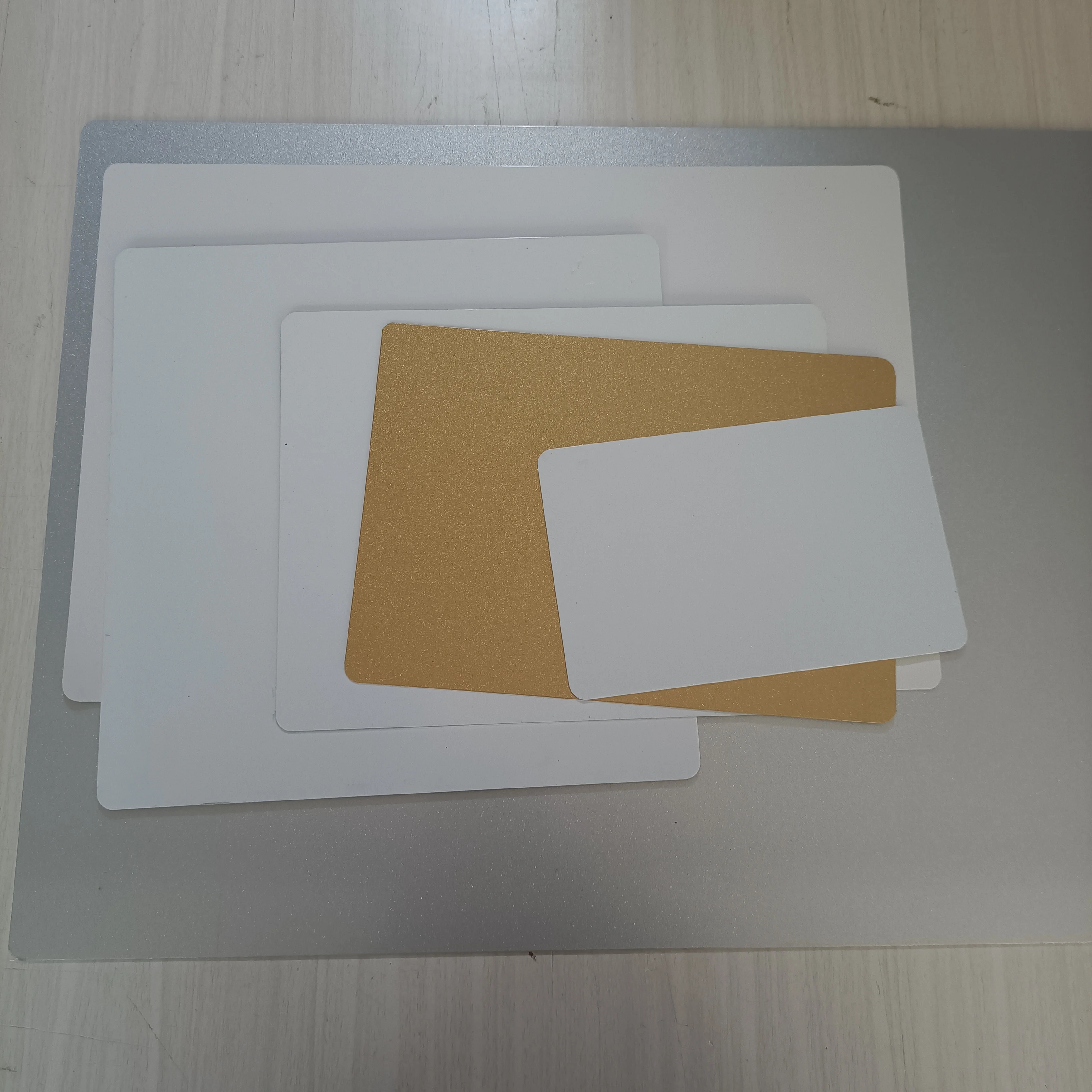 فارغة التسامي الأبيض لوحة الألومنيوم مستطيلات مع زوايا مدورة الطباعة التسامي نقل الحبر DIY الحرفية #2
