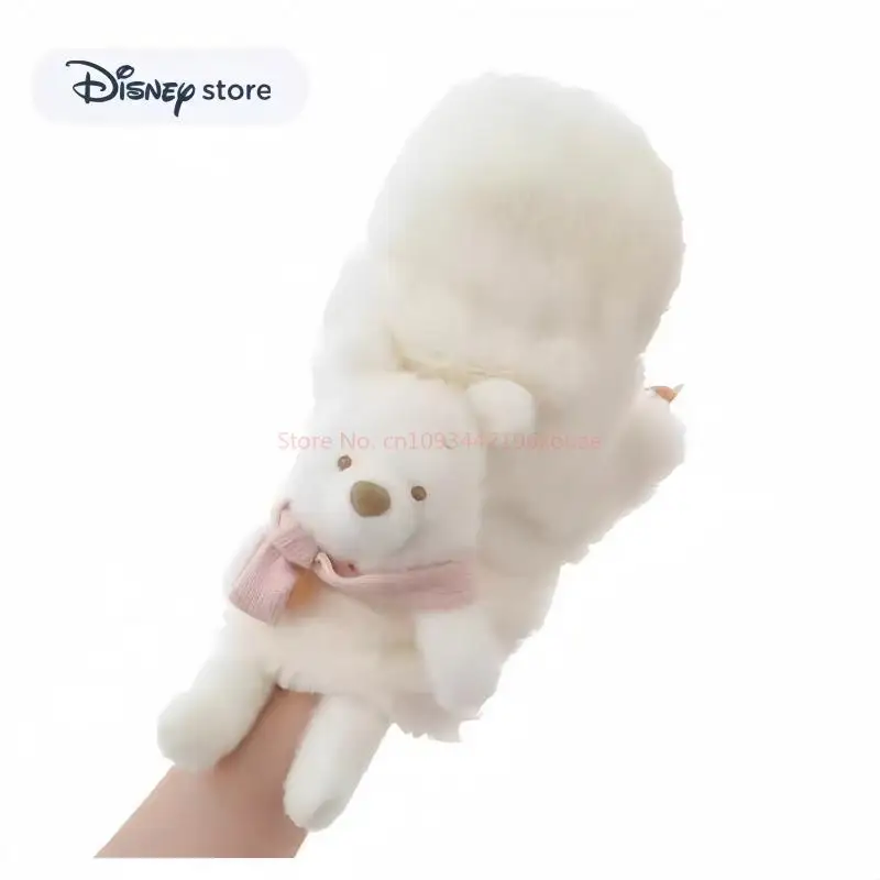 

Authentic Disney Winter Sweetheart Series Teddy Bear Dual-Use Warm Gloves Scarf Headband Set Disney-Themed Birthday Gift Toy