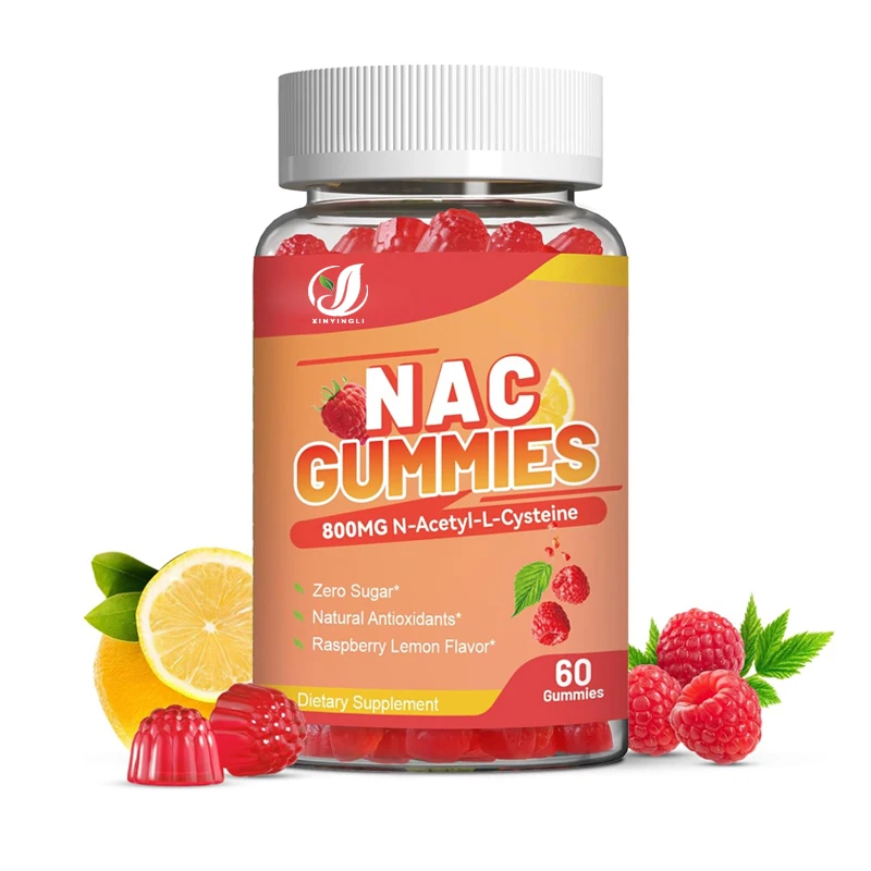 

Жевательные конфеты NAC 800 мг, антиоксидантная добавка, поддержка иммунитета взрослых, без сахара - 60 вегетарианских жевательных конфет