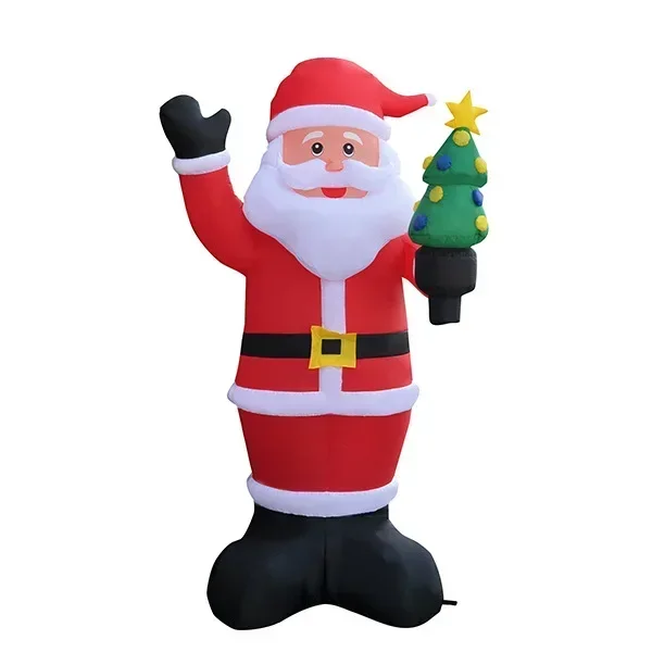 

custom giant Christmas out-of-home advertising inflatable Santa decorations