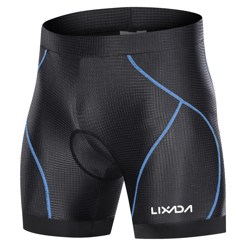 

Men Bike Padded Shorts with Anti-Slip Leg Grips Cycle 3D Padded Underwear Bicycle Padding Riding Shorts Biking Underwear Shorts