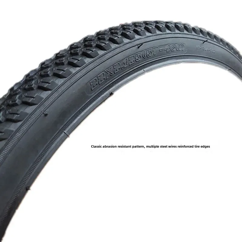 22 Inch Mountain Bike Tire 22x2.125 Inner Outer Tire Bicycle 57-460 Extended Beautiful Mouth Inner