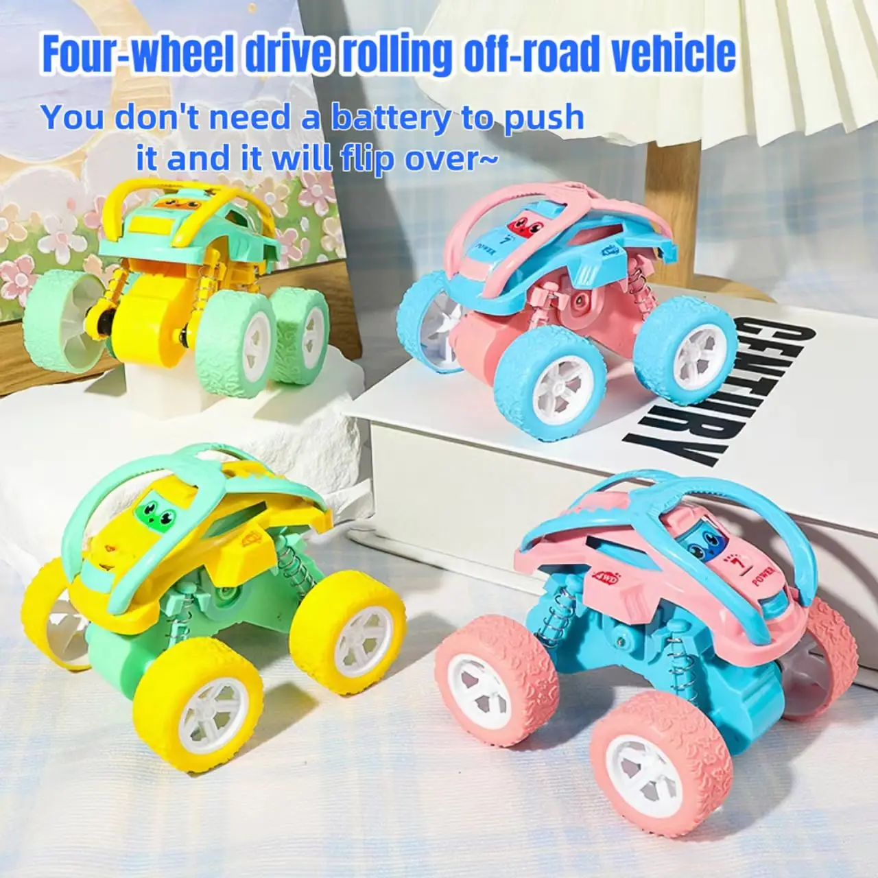 

Детский инерционный полноприводный внедорожник на колесиках, аккумулятор не требуется, безопасный и защита от падения, детская игрушечная машинка, подарок