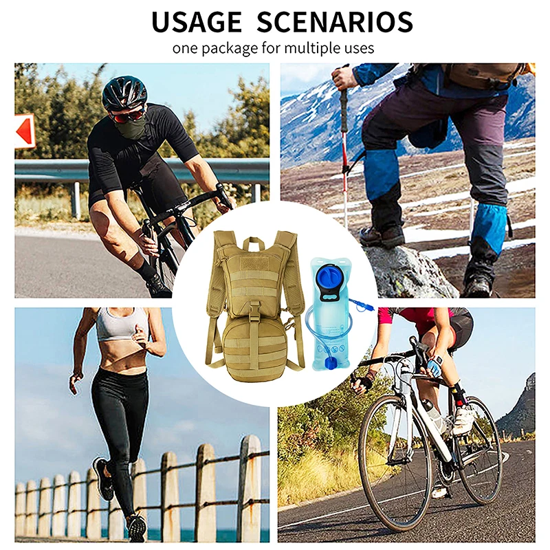 Hydration Bag Bike Cycling Sports Training Bicycle Backpack Outdoor Water Bag Running Hiking Climbing Mountaineering Rucksack