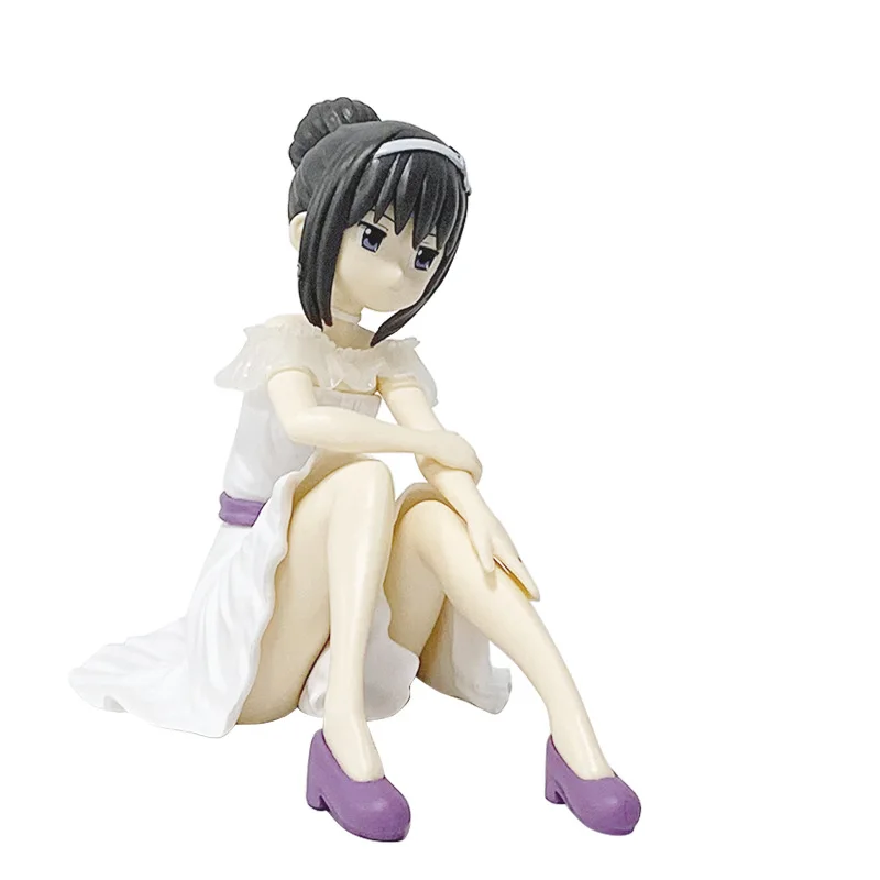 10CM Puella Magi Madoka Magica Kaname Madoka Akemi Homura Anime figurines d'action faites à la main étui de bureau décoration ornement cadeau
