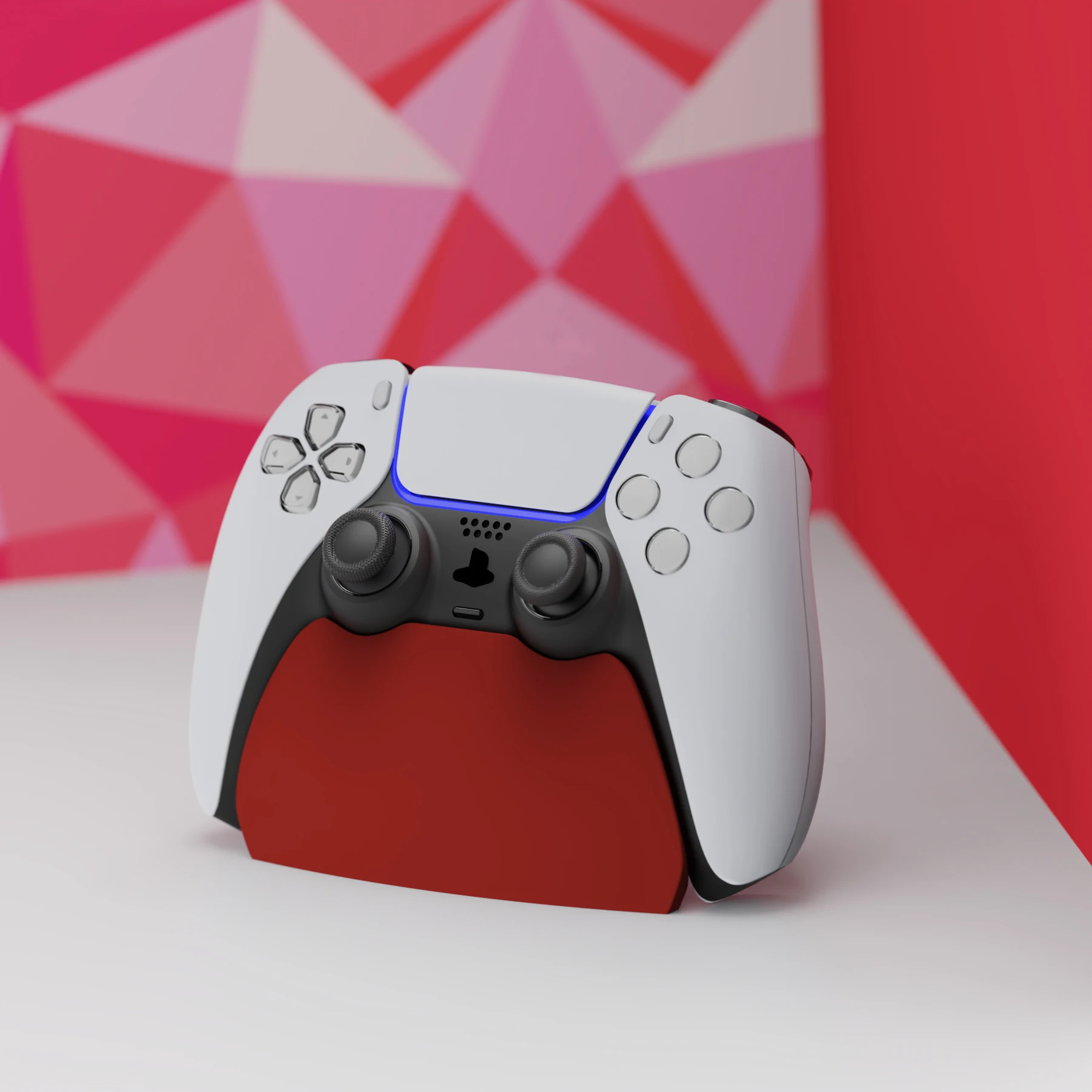 PlayVital-Soporte de pantalla para mando de ps5, accesorios de Gamepad, soporte de escritorio para mando de ps5 con almohadillas de goma