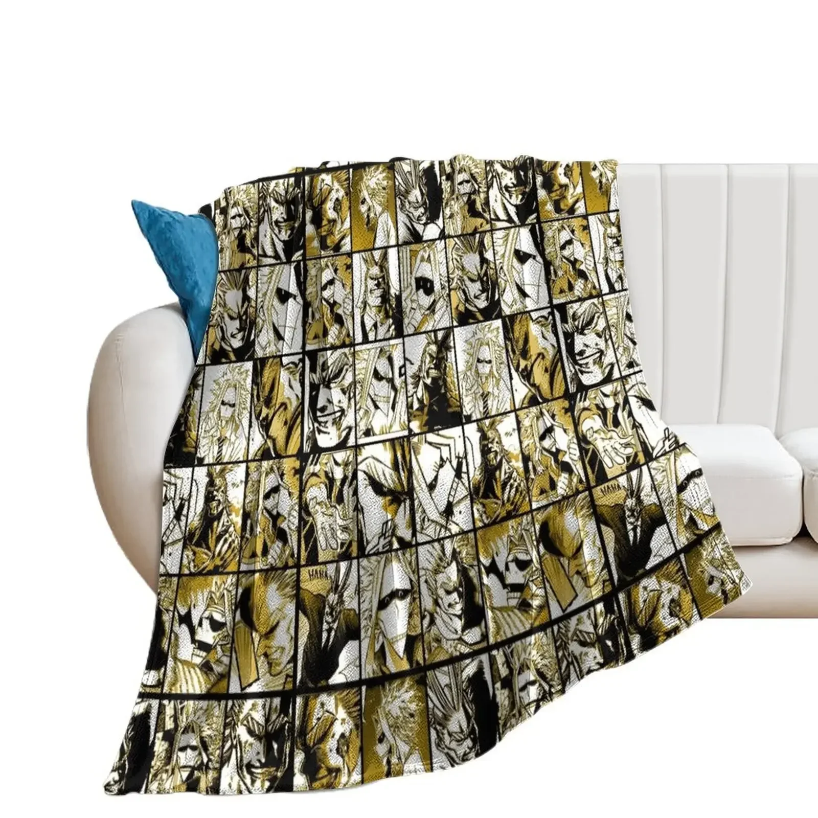 Allmight mix collage- color version Throw Blanket Decorative Throw Plaid Blankets