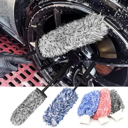 Car Wash Microfiber Wheels Brush Non-Slip Ultra Soft Car Cleaning Gloves Mitt Car Wheel Spokes Brushes Car Accessories