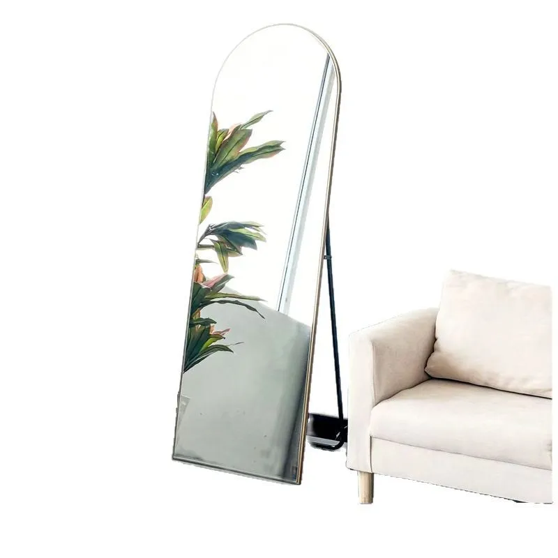 

Floor-to-ceiling full-length mirror high definition explosion-proof fitting mirror, wooden frame can be wall-mounted