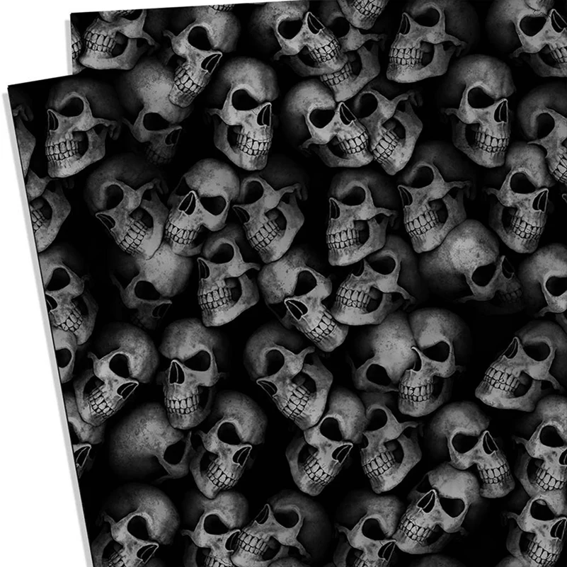 2 Size Skull Head Pattern KYDEX Thermoplastic Board Sheet K Thermoform Plate Material for Knife Sheath Scabbard Holster DIY Make