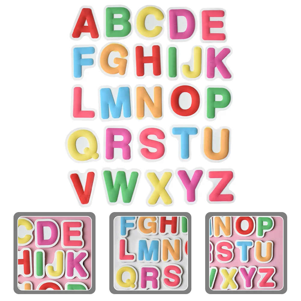 26 Pcs Fridge Magnet Magnetic Calendar for Letters Magnets Stickers Toddlers Kids Toys Alphabet Decorations Child