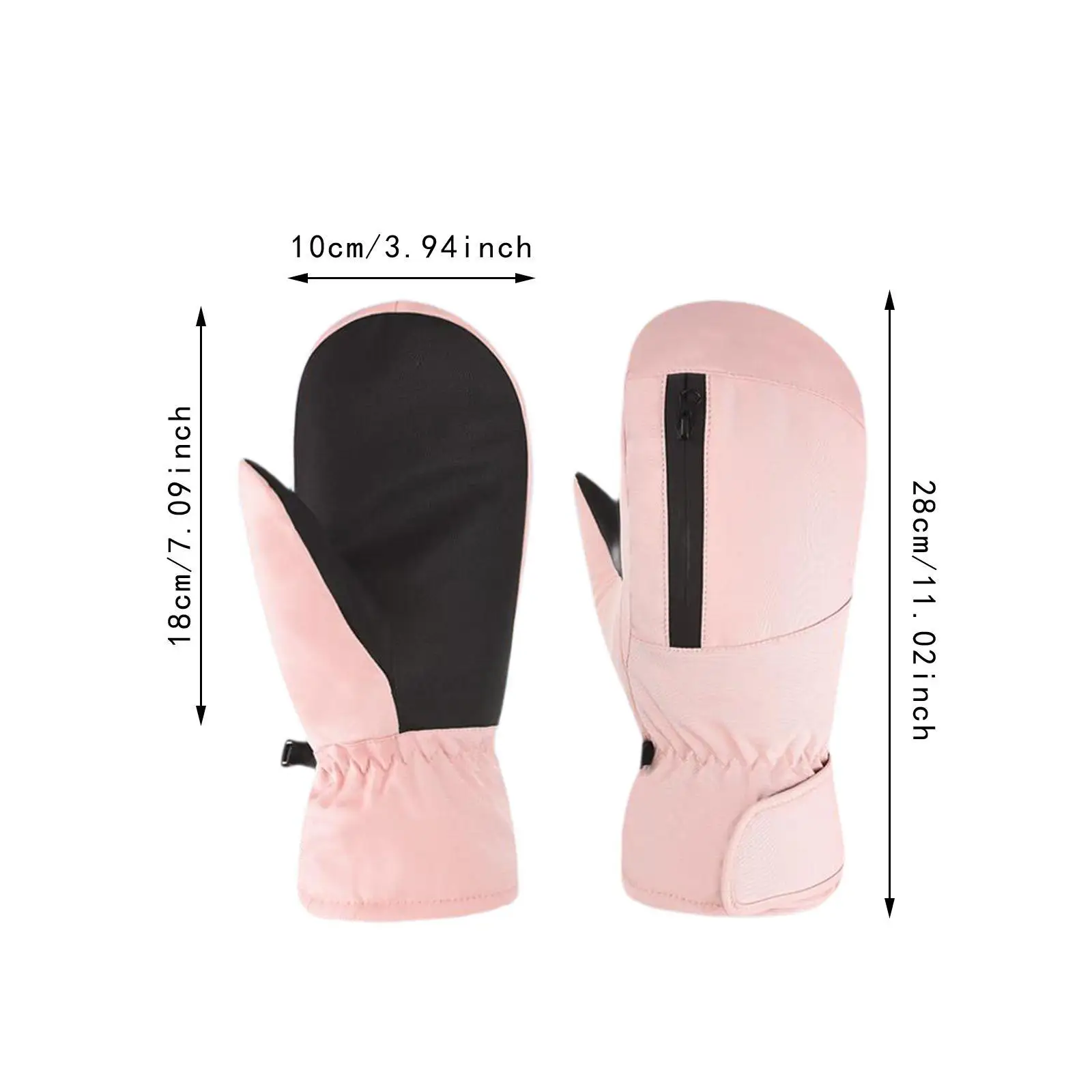 قفازات التزلج الشتوية معدات التزلج الطقس البارد للتزلج على الجليد في الهواء الطلق