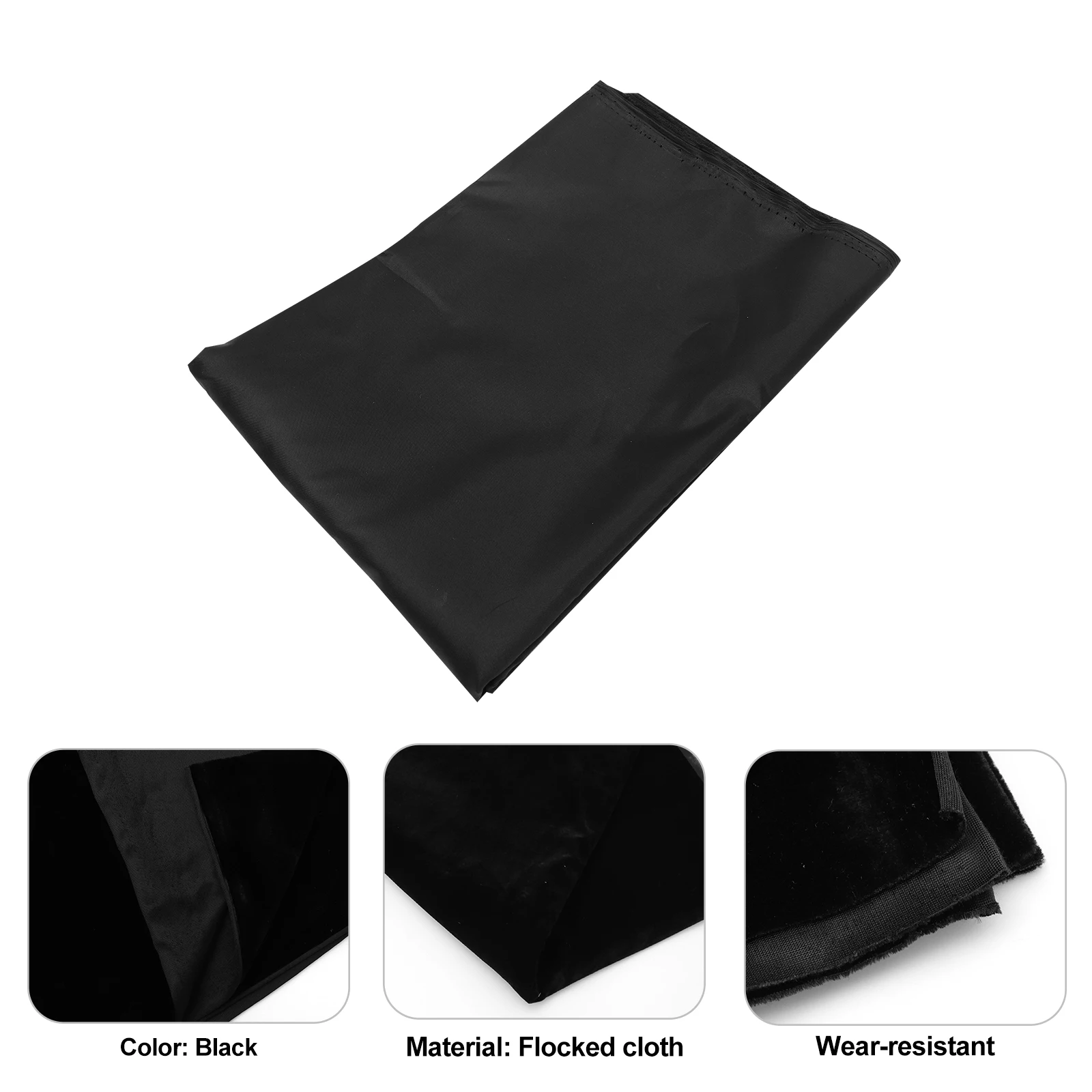 

Black Flocking Photo Background Studio Backdrop Prop Television Cloth Smooth Wear Resistant Washable Photography backdrop daily