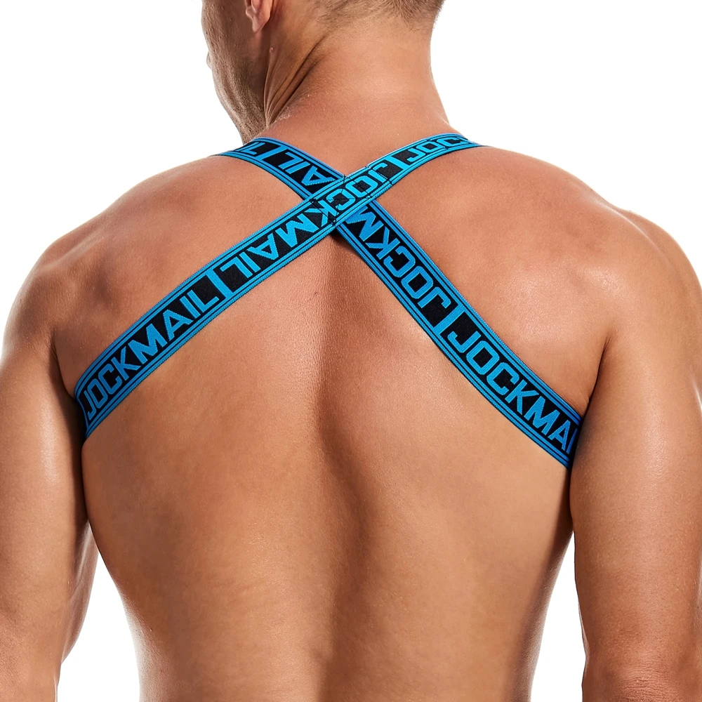Man Harness Sissy Fetish Man Rave Costumes Lingerie Sexy Men Strap Shoulder Bondage Chest  Elastic Belt Erotic Hombre Hollow image 5