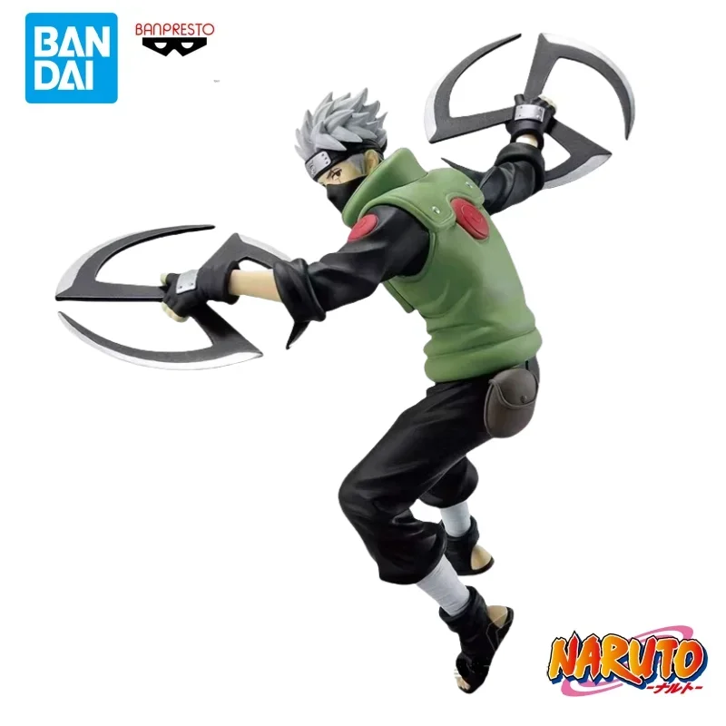 Originele Bandai Banpresto Anime Actiefiguren Model Naruto Hatake Kakashi Uchiha Itachi Namikaze Minato Verjaardagscadeau Ornamenten