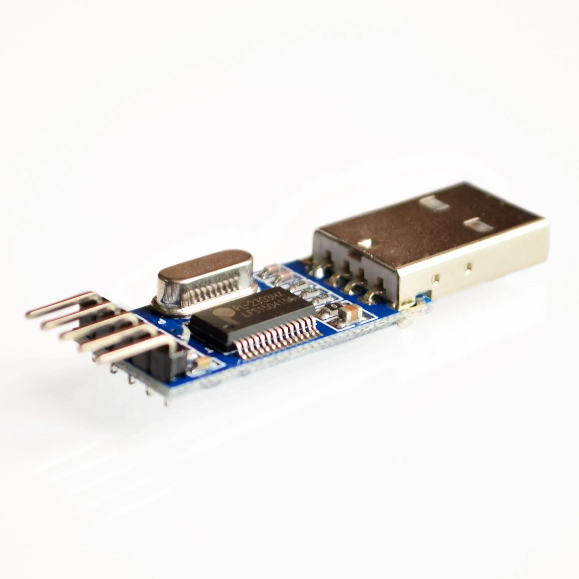 USB to TTL / USB-TTL  microcontroller programmer / PL2303 in nine upgrades plate with a transparent cover