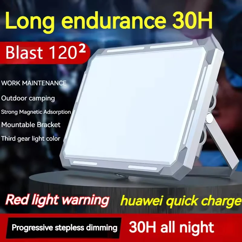 Portable LED Camping Tent Light Type-c Rechargeable Searchlight High Power Outdoor Emergency Lighting Waterproof Hanging Lamp