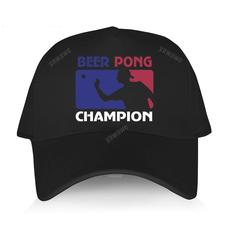 Men Outdoor baseball cap cotton Boyfriend hats BEER PONG CHAMOION Man Women Summer breathable sunhat black fashion caps unisex