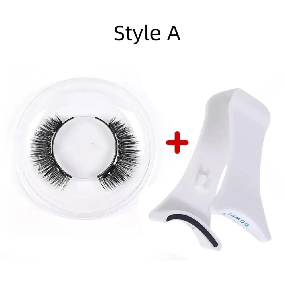 Pestañas magnéticas naturales de moda, pestañas postizas de simulación reutilizables, esponjosas, finas, impermeables, Manga, maquillaje de ojos