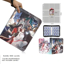400-900pcs Card Album Book Anime Heavenly Officials Bless Collection Card Pu Zipper Game Cards Binder Holder Kids Gift