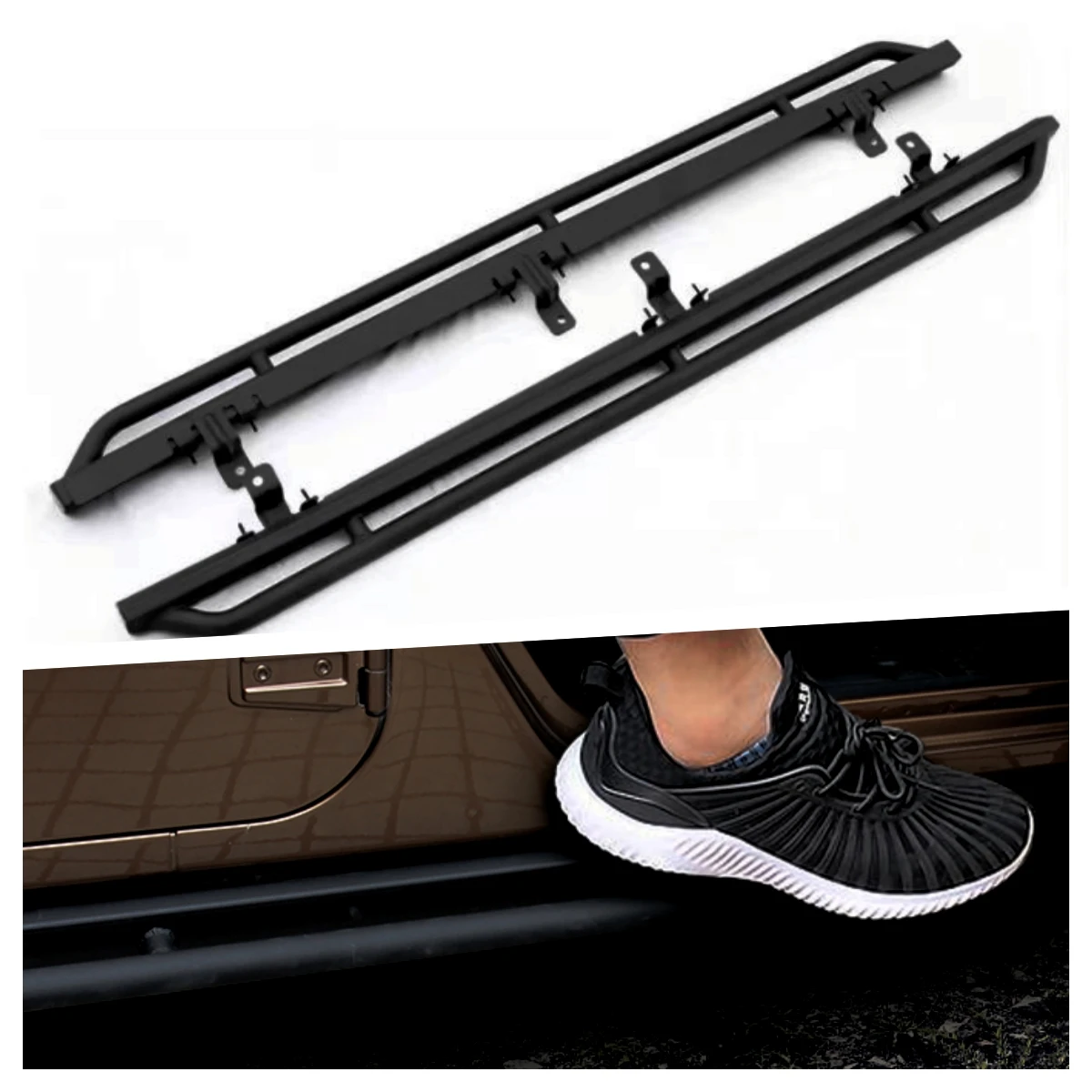 

Running Board 10th Anniversary Side Bar Step Pedal For Jeep For Wrangler JK 2007+ 2door 4 door J353 LantSun