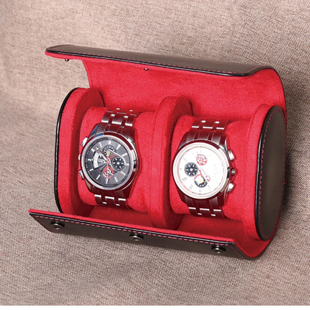 Premium Pu Leather Travel Watch Storage Pouch Case For Men And Women_voghion.com