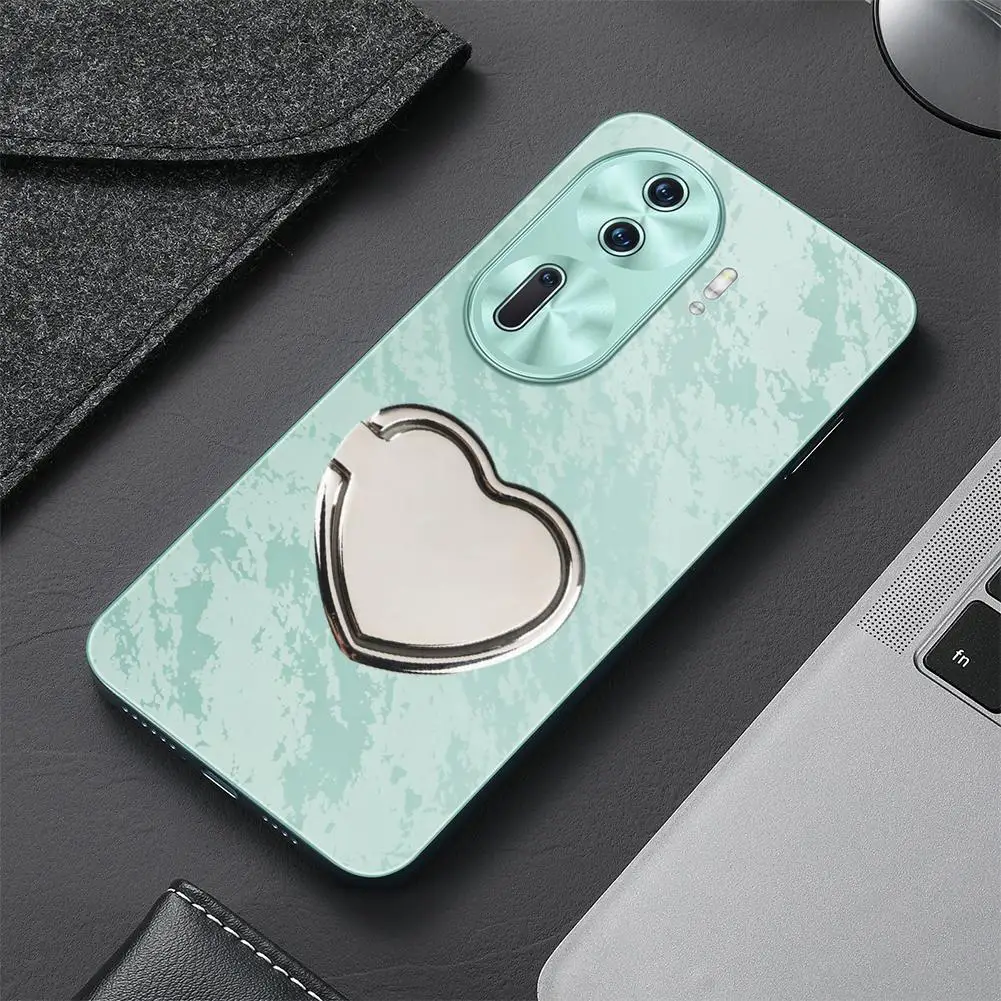 Heart Pattern Mobile Phone Finger Holder 360 Degree Self Adhesive Mobile Phone Stand Holder