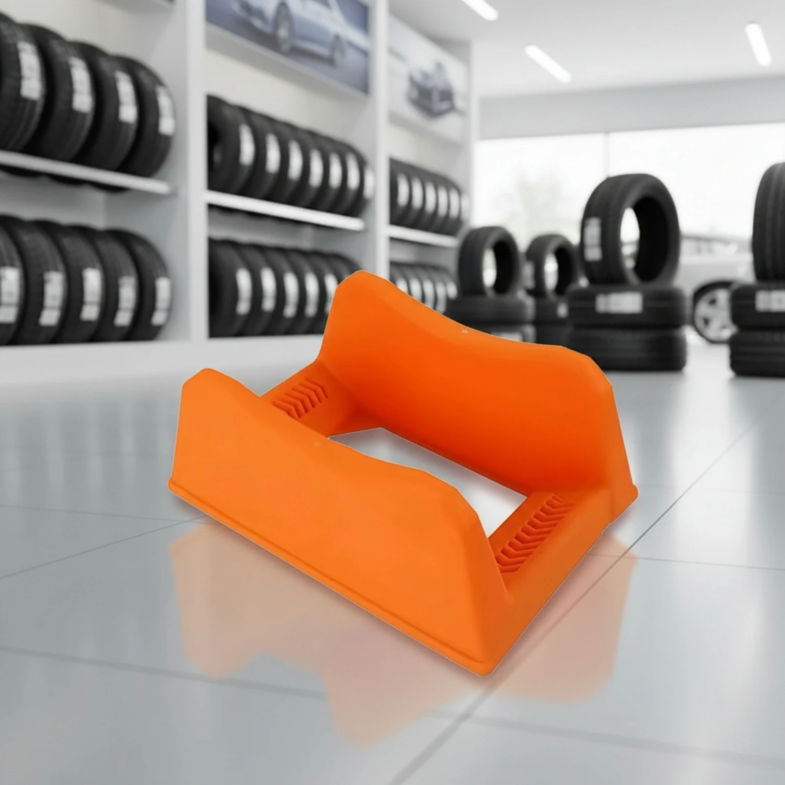 Tire Display Stand Sturdy Wheel Display Stand Tire Holder Compact Wheel Rim Holder Slim-Profile for Showroom, Shop - view 2